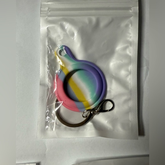 Colorful Air Tag cover Keychain Set of 4 - Picture 5 of 5